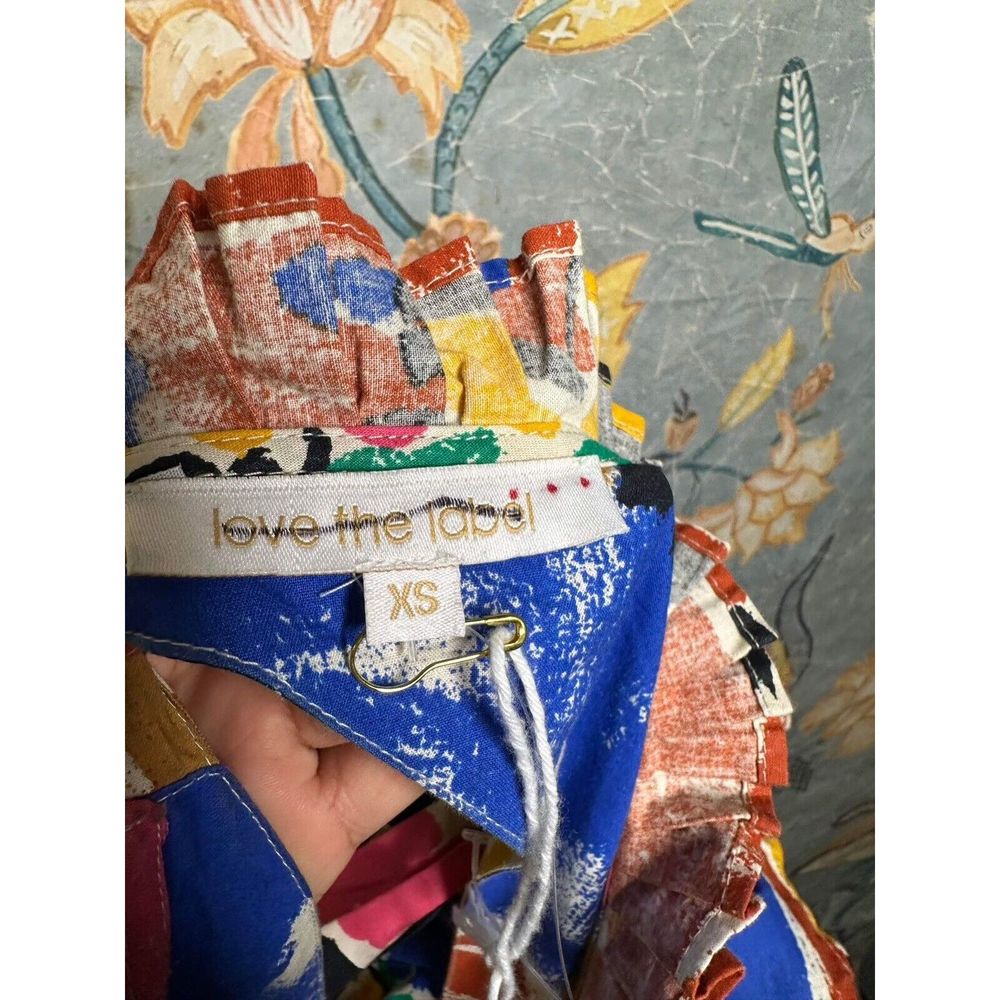 Anthropologie Love The Label Mix-Print Midi Dress - Picture 9 of 9